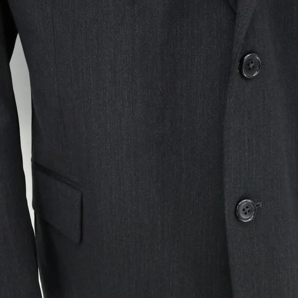 Jos A Bank Sport Coat Mens 48R Signature Charcoal Gray Wool Jacket Lined Career